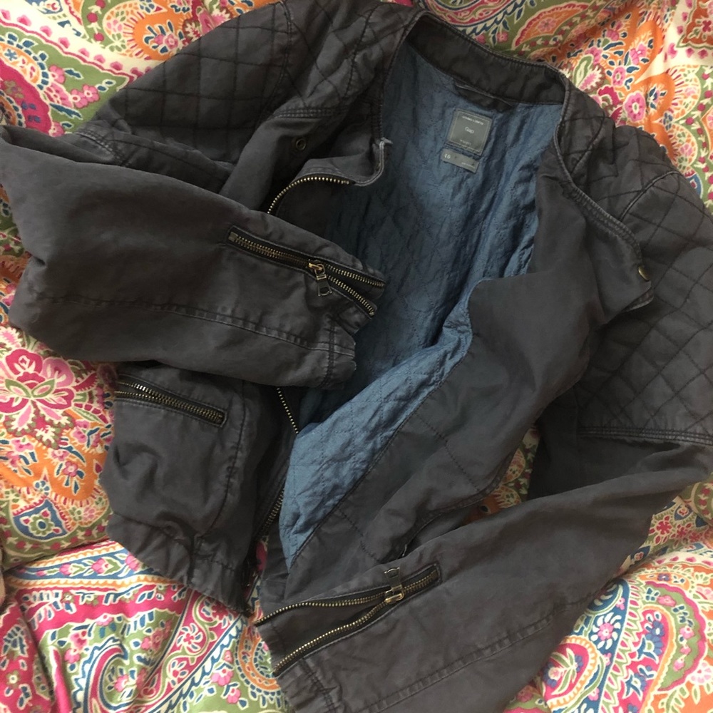 Gap quilted moto jacket